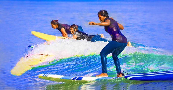 First all-female surf club is making waves in Sri Lanka